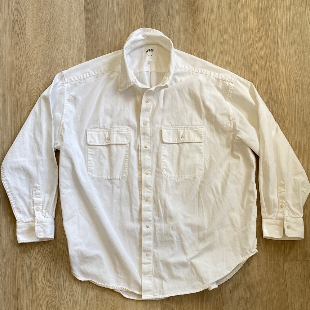 Aerie Relaxed Fit Casual Button Down Shirt - Picture 2 of 9